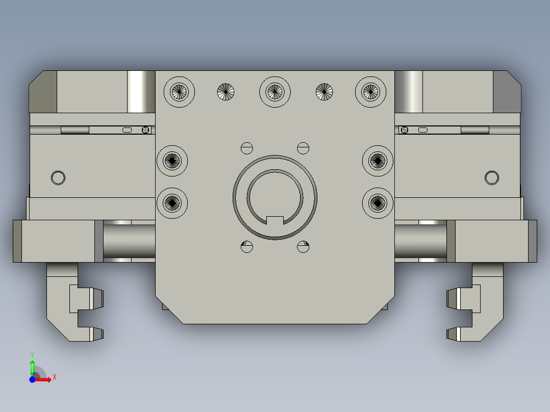 翻转加持机构前视图