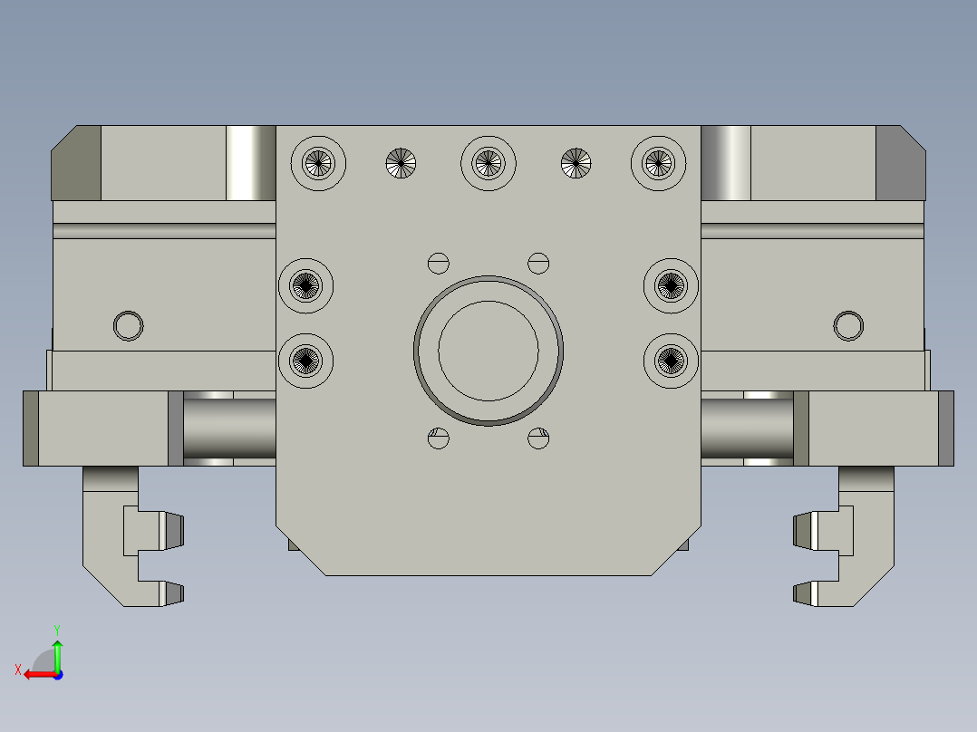 翻转加持机构后视图