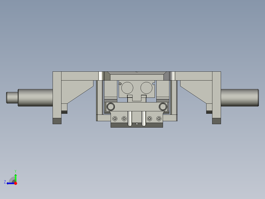 翻转加持机构右视图