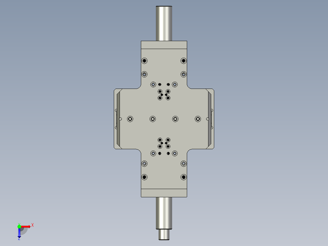 翻转加持机构俯视图