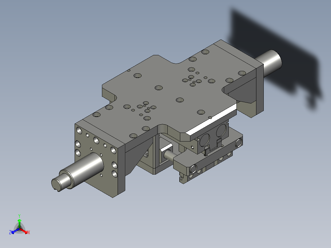 翻转加持机构正等轴测图