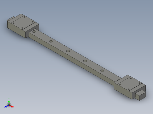 线性滑轨上银MGN15C1R310正等轴测缩略图