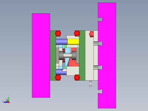 冲压四合一冲压模具右视缩略图