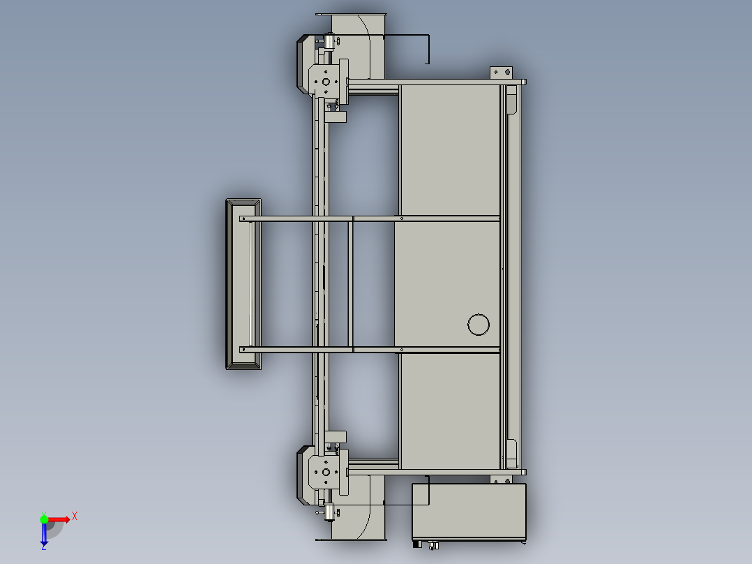 HW上海埃锡尔电液同步数控折弯机PSH-100-3200SM(工作台长度3200开启高度525候口深度400油缸行程250主电机功率75重量7250kg现场测绘过安装及外形尺寸俯视图