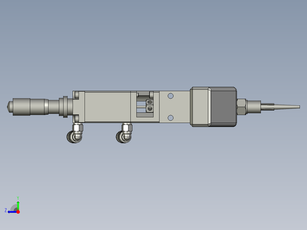 精密点胶阀右视图