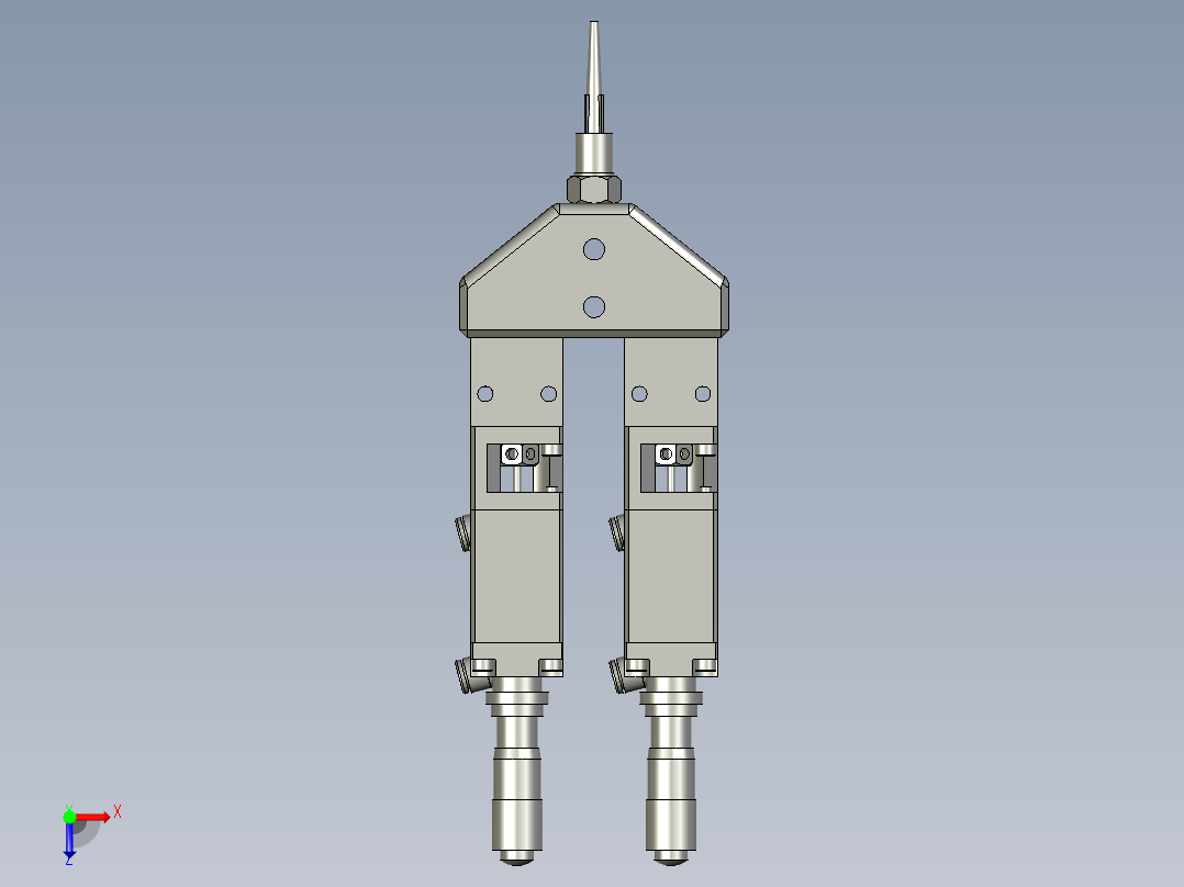 精密点胶阀俯视图