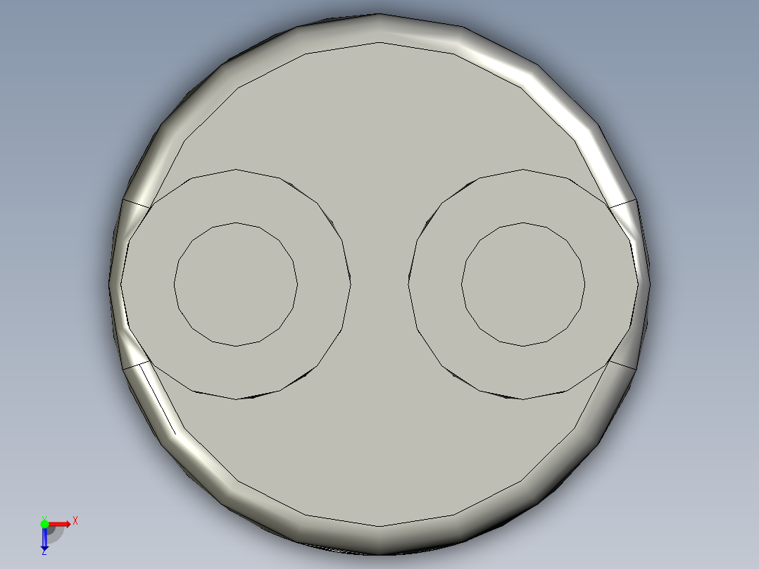 发热管95X60220V150W俯视图