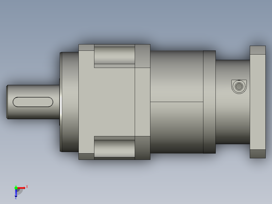 行星减速器PLX180-L3-35-1143-200-M12stp俯视图