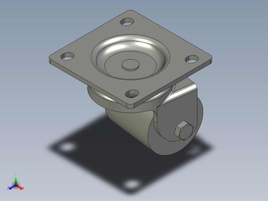 J30-01-63-662脚轮426ZZB主视图