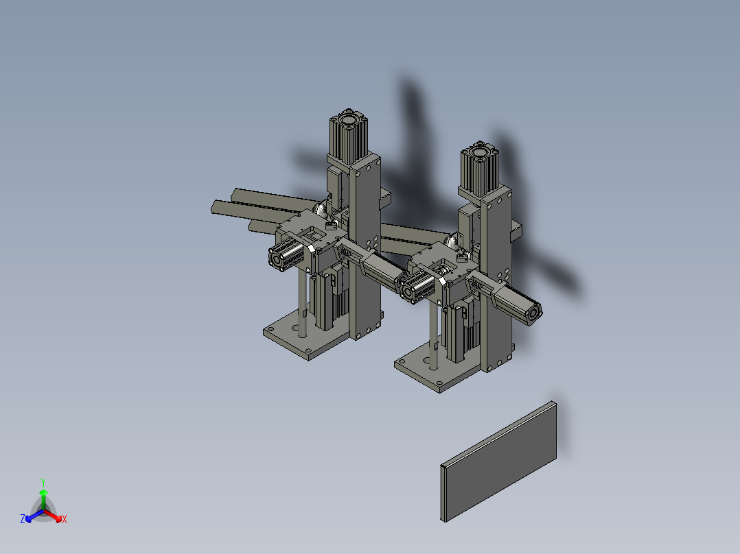 轴类件自动化打孔设备主视图