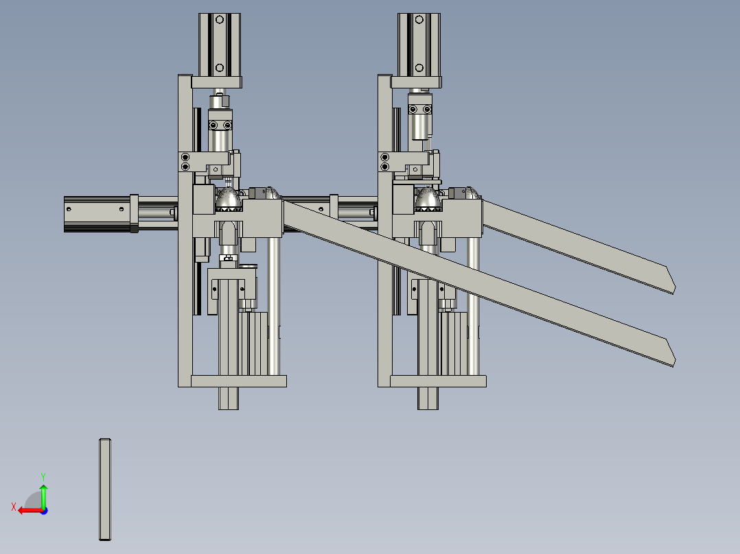 轴类件自动化打孔设备后视图