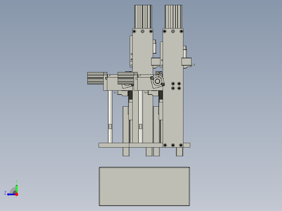 轴类件自动化打孔设备右视图