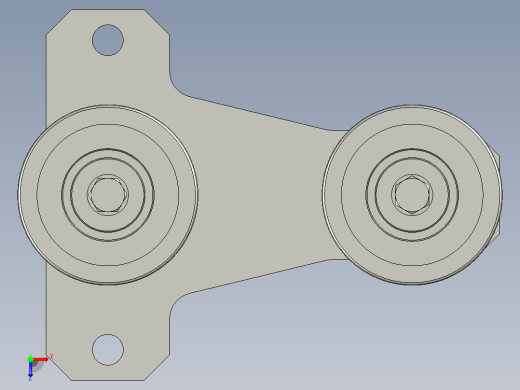 THK-A2500天轨从导轮组件俯视缩略图