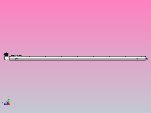 SCM14-2250-LU滚珠花健、支撑座、滚珠丝杠、交叉导轨、直线模组右视缩略图