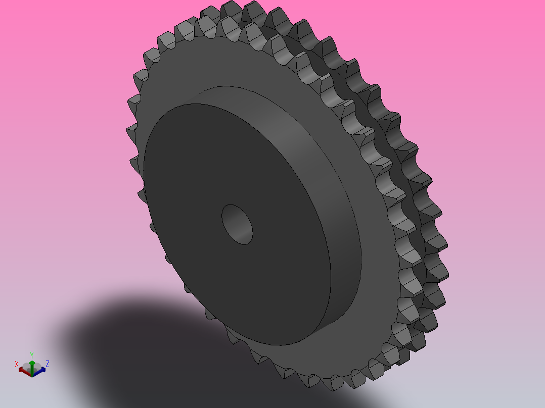 直孔链轮10B型_35-10B-2主视图