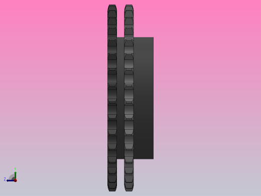 直孔链轮10B型_35-10B-2左视缩略图