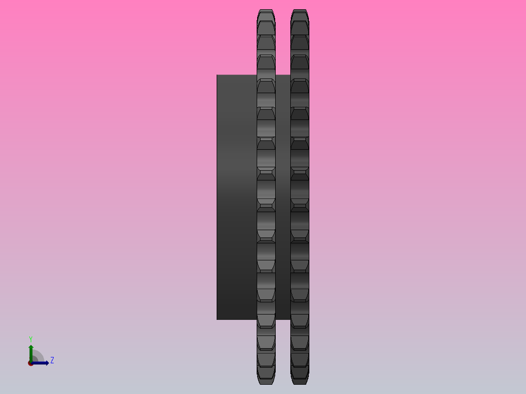 直孔链轮10B型_35-10B-2右视图