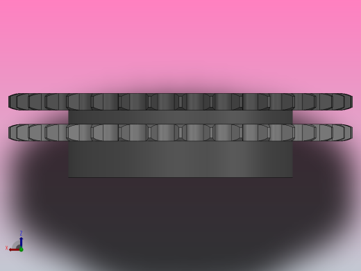 直孔链轮10B型_35-10B-2俯视缩略图