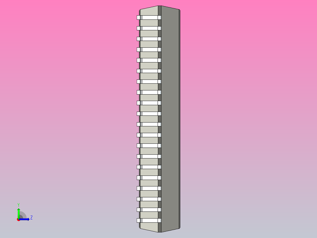 SOP 封装（小外形封装）SOP65P1030X250-40N左视图