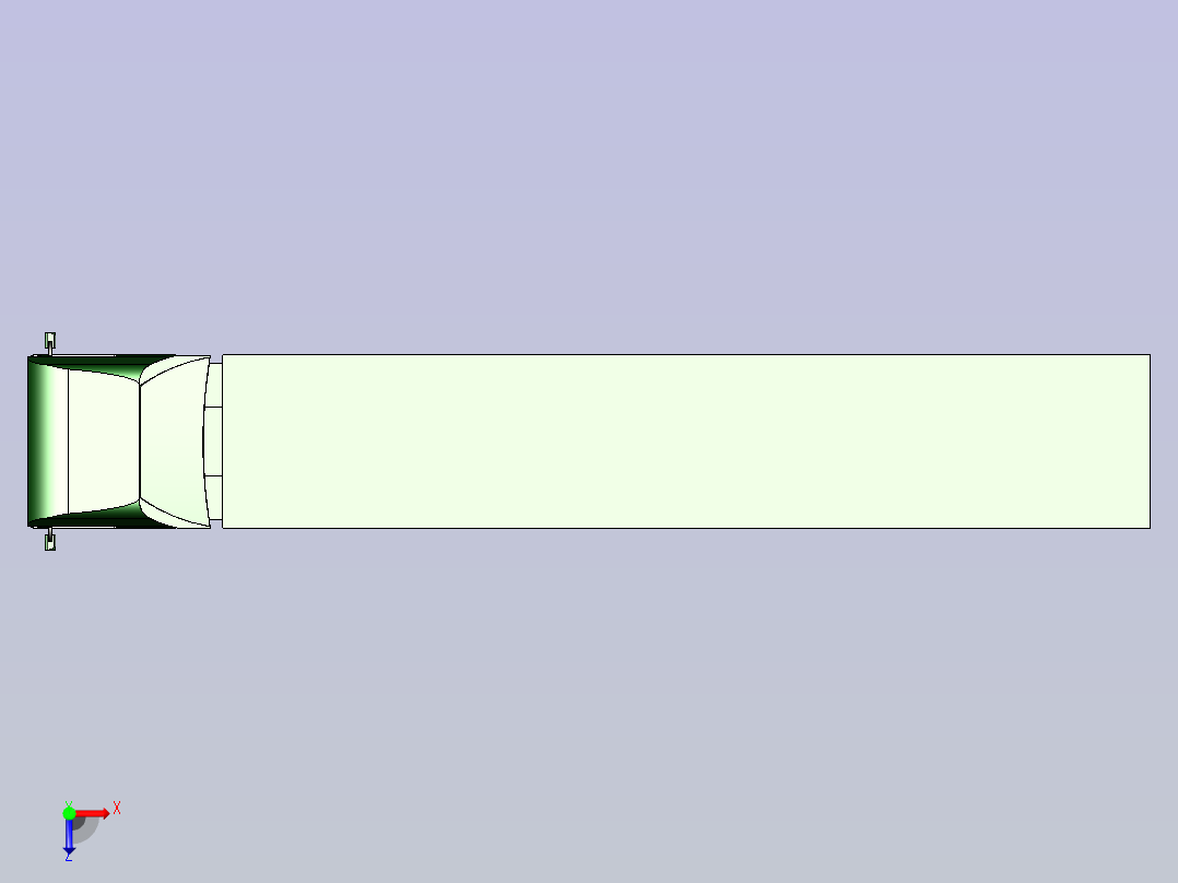 大型货运车3D模型俯视图
