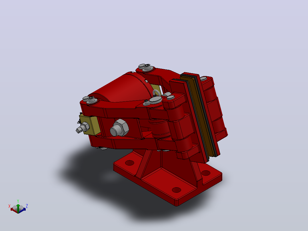 SBD-D安全制动器_SBD120-D-800×20ⅡRL.WL.CL正等轴测图
