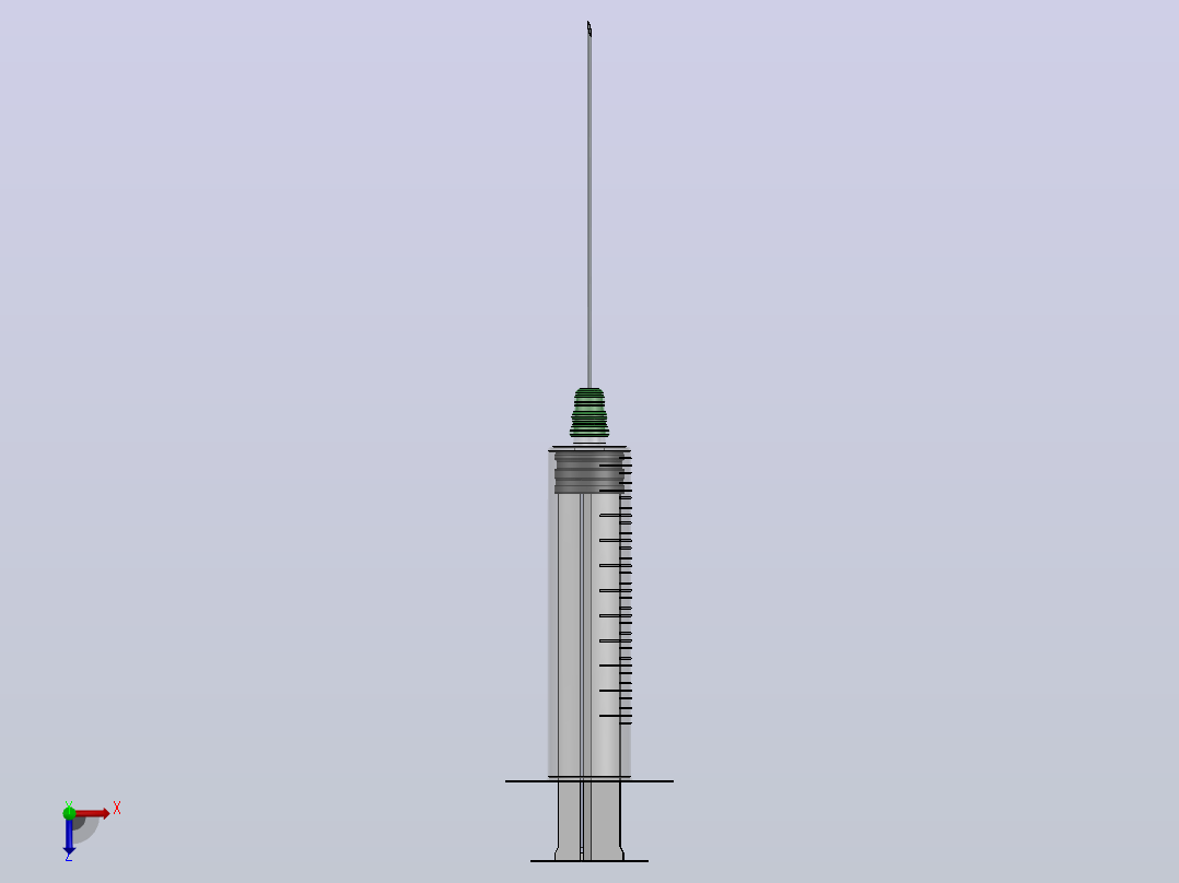 注射器俯视图
