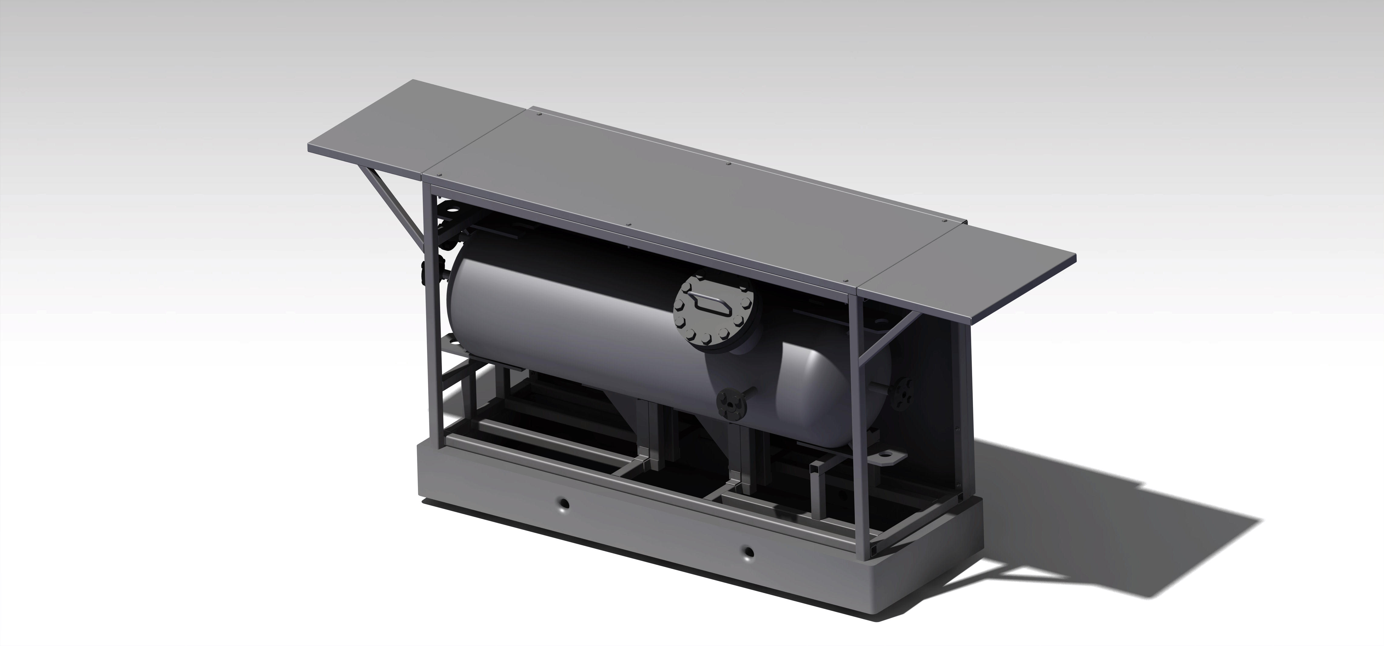 丙烷蓄能器 3D 模型