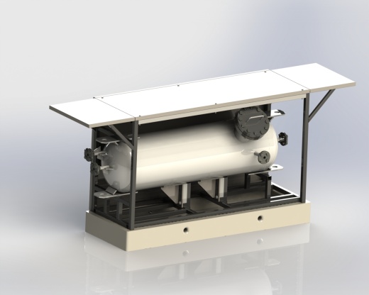 丙烷蓄能器 3D 模型缩略图