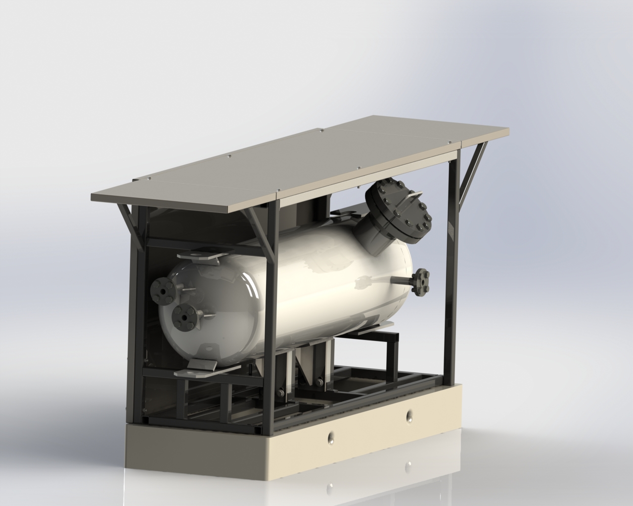 丙烷蓄能器 3D 模型