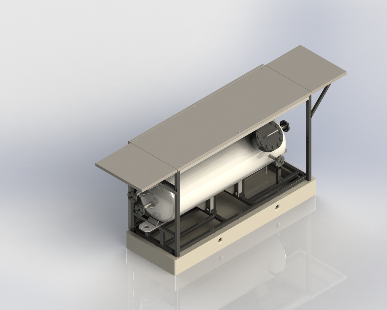 丙烷蓄能器 3D 模型
