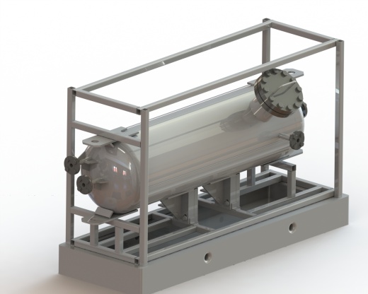 丙烷蓄能器 3D 模型缩略图