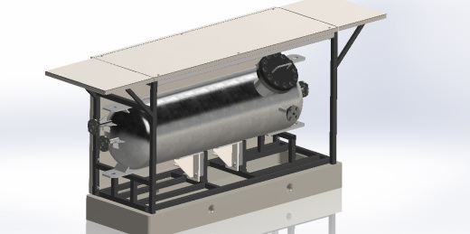 丙烷蓄能器 3D 模型缩略图