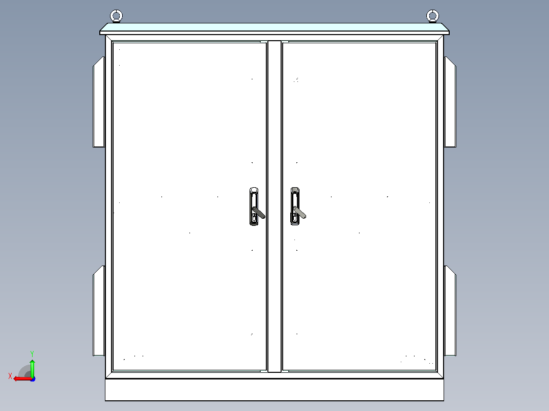现场柜后视图