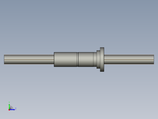 CMFZD8025-5滚珠丝杆3D模型左视缩略图
