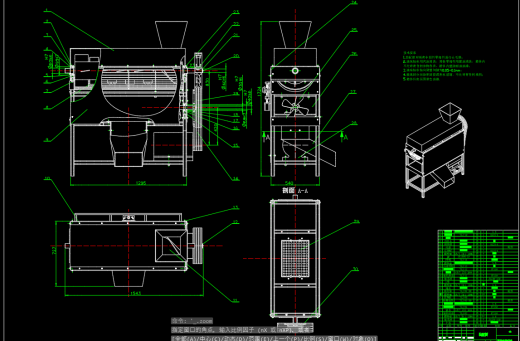 玉米脱粒机CAD+说明书缩略图