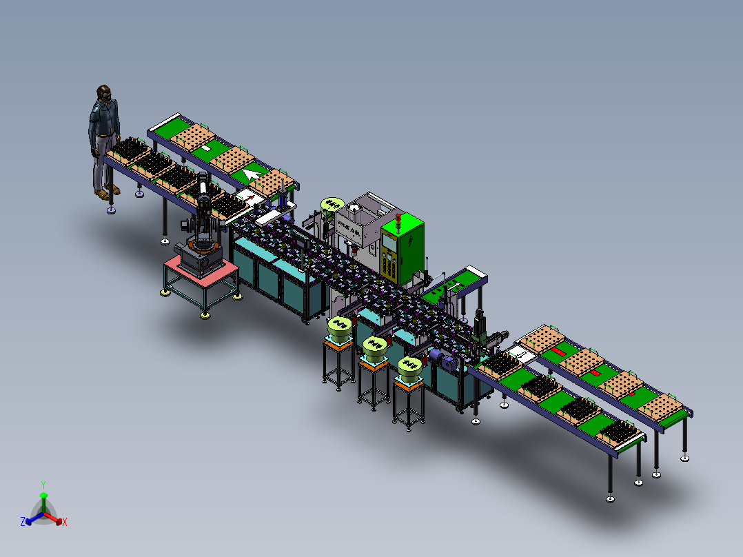 万向节生产线主视图