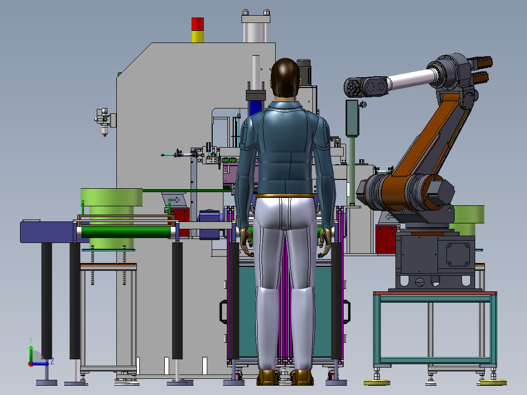 万向节生产线左视图