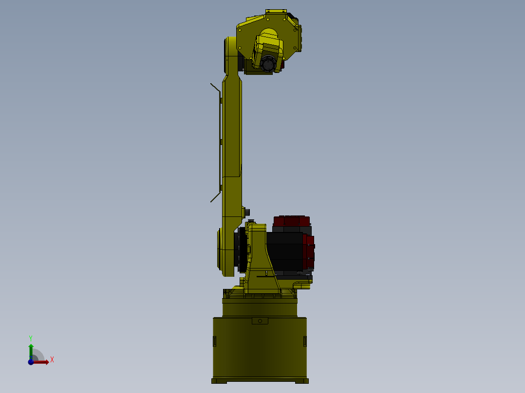 复杂机械臂前视图