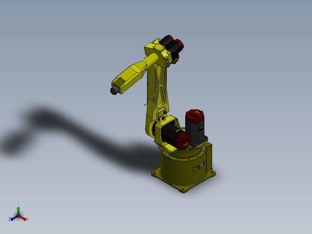 复杂机械臂正等轴测图