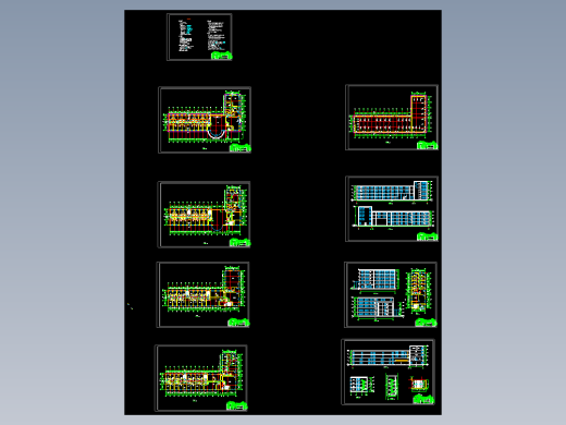 某六层酒店框架结构全套图纸及计算书3700平米左右
