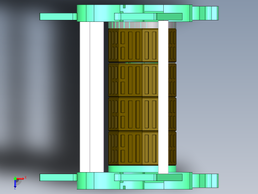 Q029-一种仿古密码锁的结构设计【三维SolidWorks】俯视缩略图