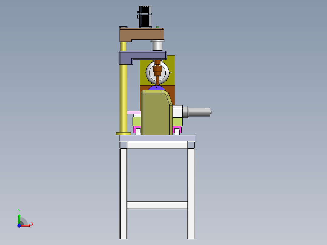 压缩机底座零件钻孔专机设计( 全部结清）前视图
