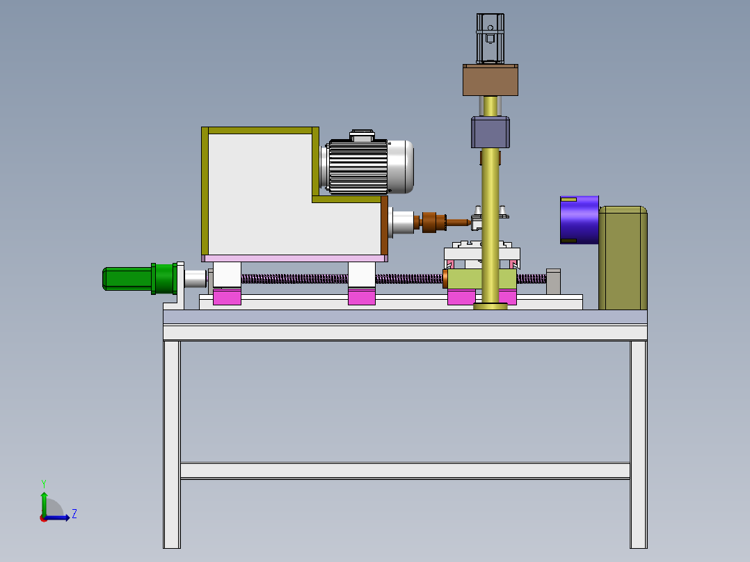 压缩机底座零件钻孔专机设计( 全部结清）左视图