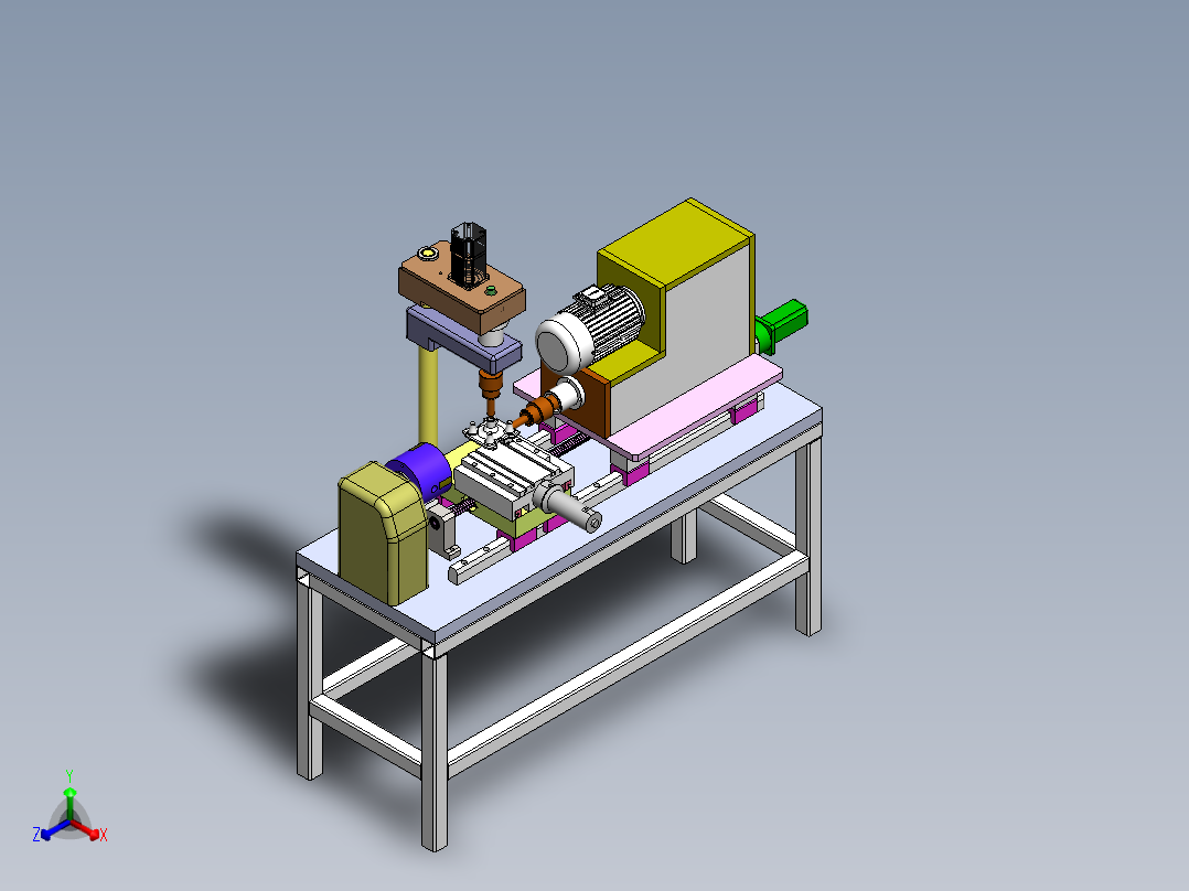 压缩机底座零件钻孔专机设计( 全部结清）正等轴测图