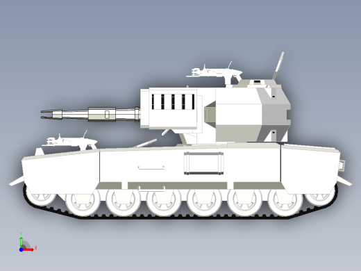 B3_USC TANK坦克模型前视缩略图