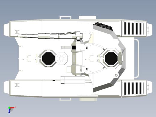 B3_USC TANK坦克模型俯视缩略图