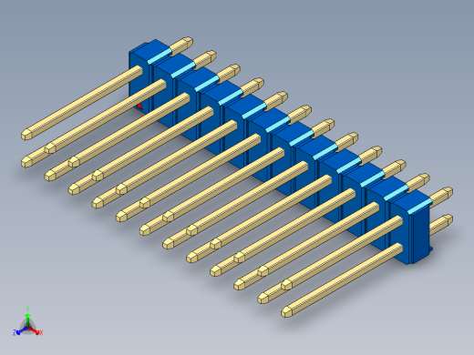 彩色公头100mil（2.54mm）系列-DS1021_blue_2x12p_100mil_Type5_rev1.0