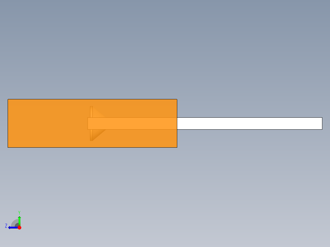 LED_Rectangular_Orange_2x5x7mm右视图