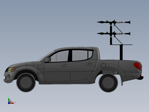 皮卡车模型3D图纸 (9)