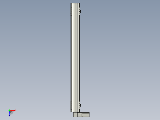 直线模组WG-LHB12-S1200-L(B)设计图纸俯视缩略图